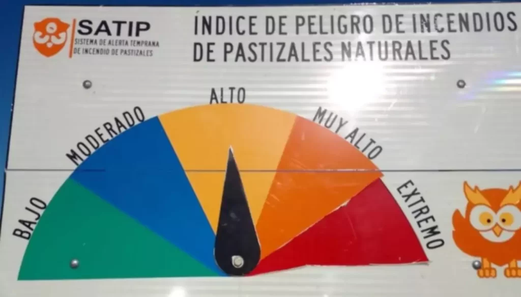 Trelew refuerza el alerta por riesgo extremo de incendios