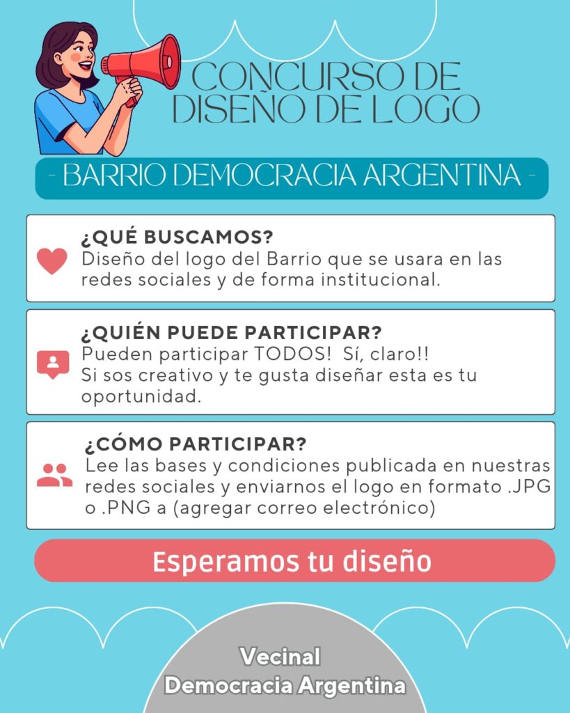 Se abre concurso para crear el nuevo logo del barrio Democracia