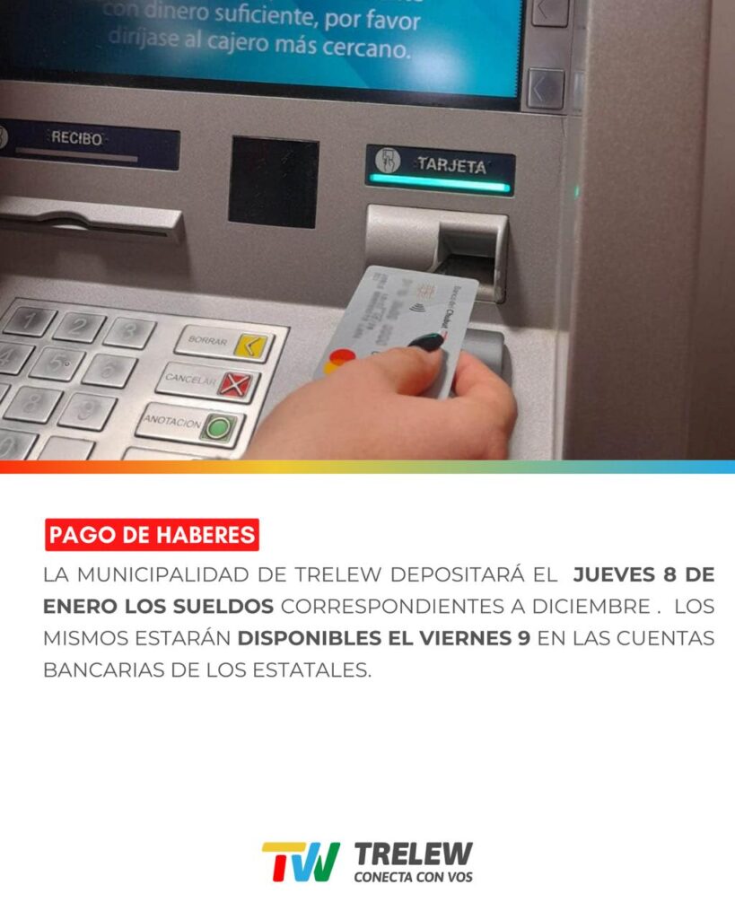 El Municipio depositará este jueves los haberes de diciembre