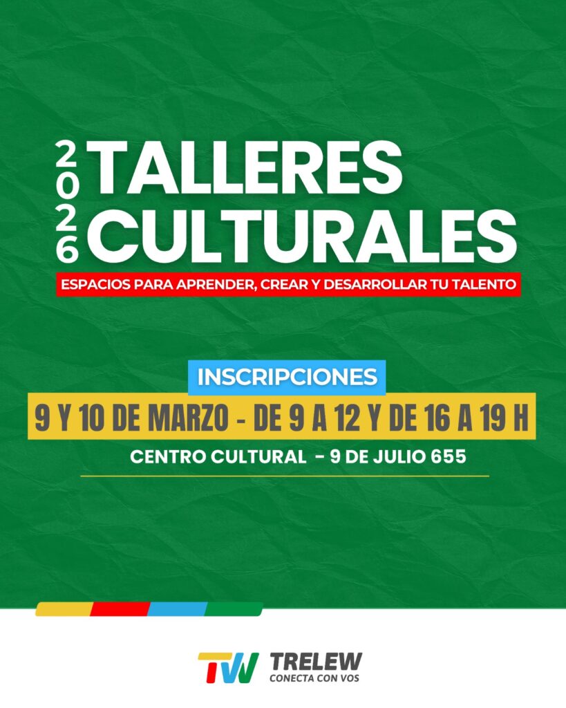 El Municipio de Trelew abre la inscripción para los talleres culturales