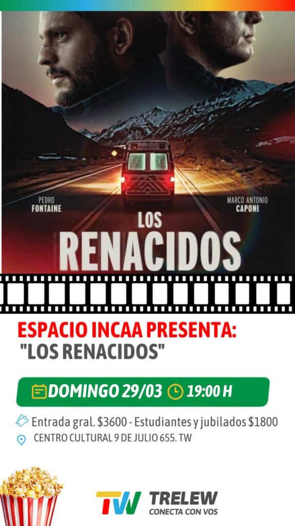 El Espacio INCAA de Trelew continúa con las propuestas cinematográficas