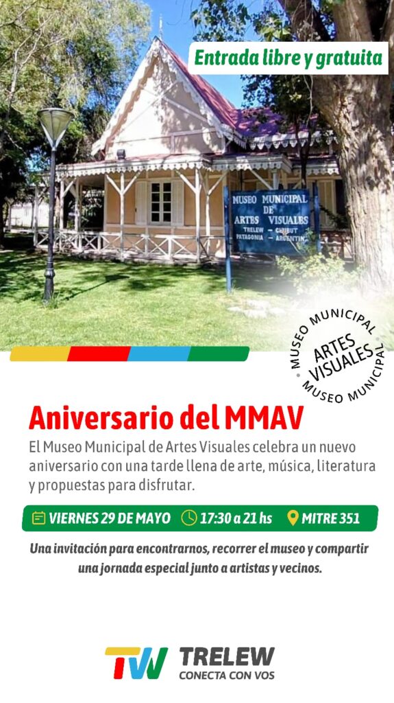 Con arte en vivo, música, literatura y exposiciones el Museo Municipal de Artes de Trelew celebra su 27° aniversario