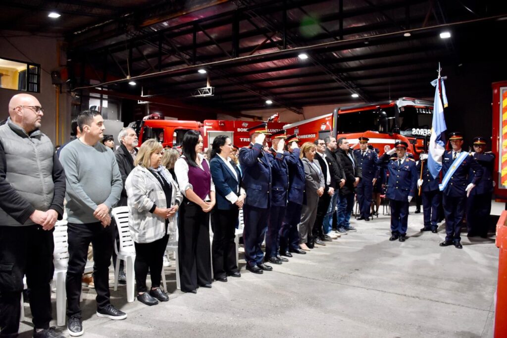 El Municipio de Trelew acompañó el acto por el Día Nacional del Bombero Voluntario