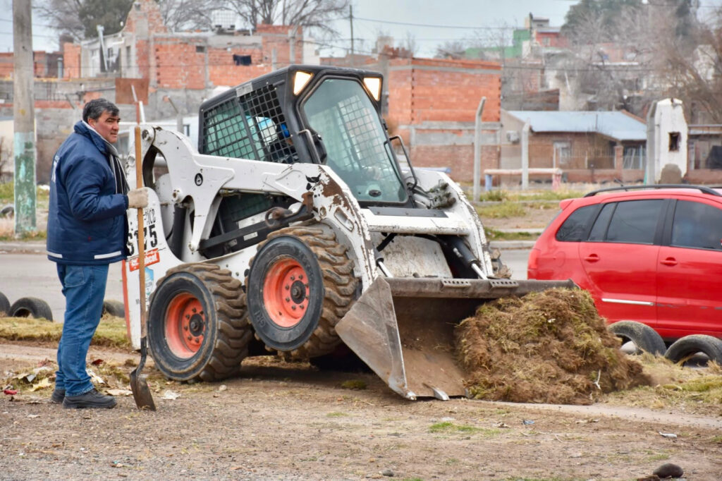 La Municipalidad de Trelew realizó trabajos de mantenimiento en barrio Don Bosco