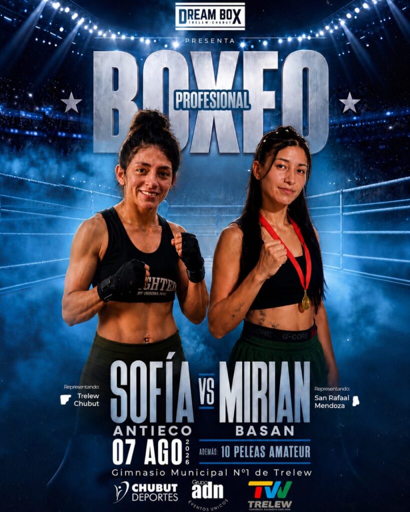 Boxeo profesional: El Municipio de Trelew acompaña el debut de Sofía Antieco