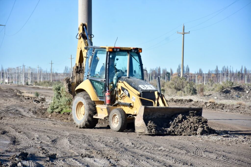 Trelew: comenzó la obra de pavimentación de la Oris de Roa