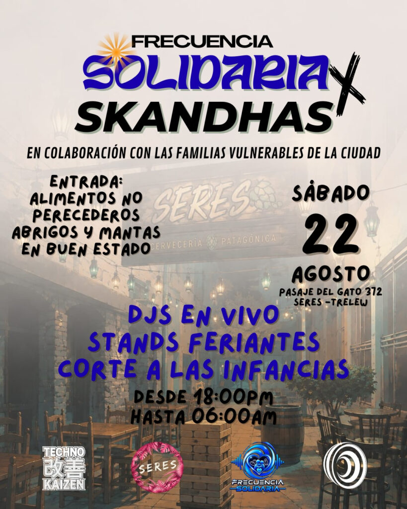 Frecuencia Solidaria y Skandhas organizan una jornada solidaria en Trelew