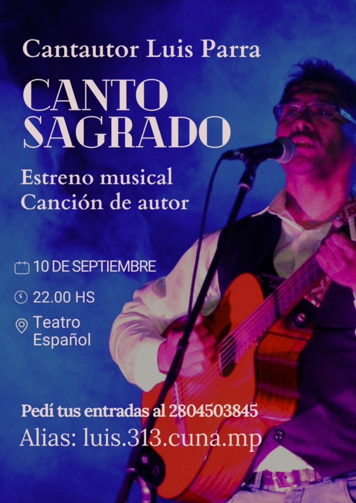 Luis Parra presenta “Canto Sagrado” y celebra 30 años de trayectoria musical