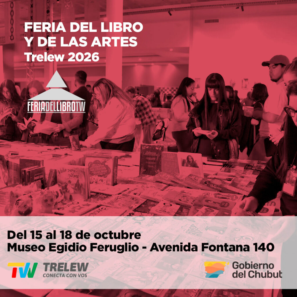 El Municipio de Trelew realizará la tercera Feria del Libro y de las Artes