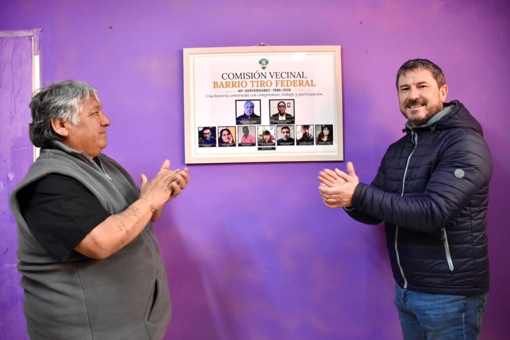 A 40 años del barrio Tiro Federal, el Municipio de Trelew consolida obras y servicios junto a la Vecinal