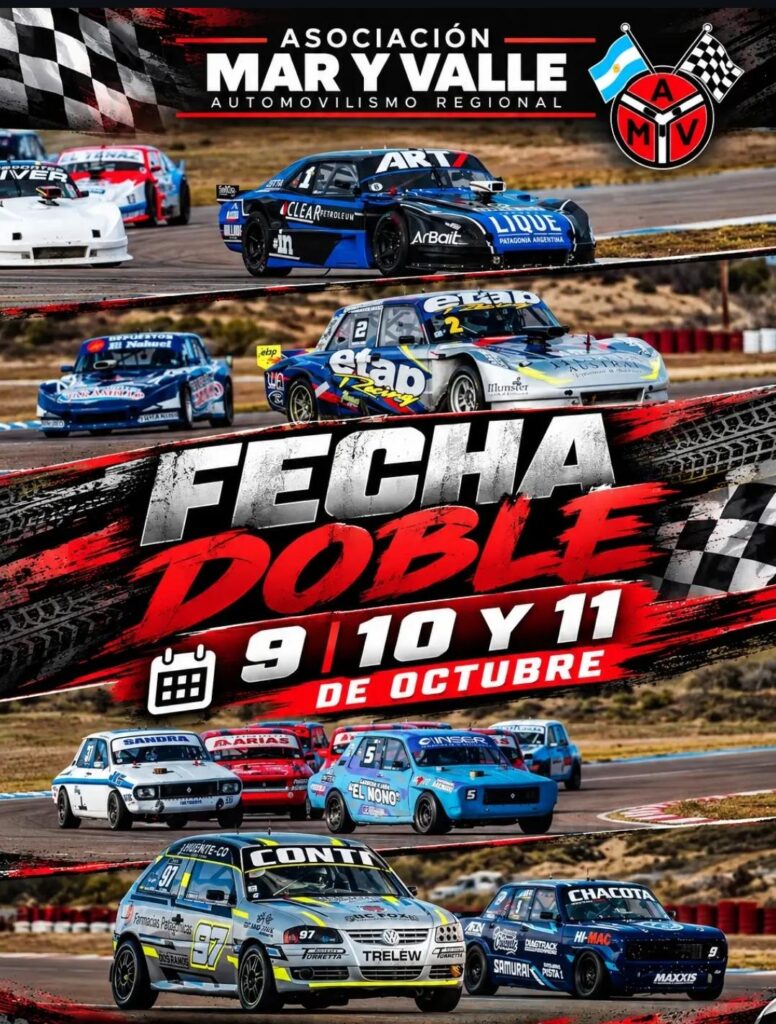 Automovilismo: la Copa Ciudad de Trelew Mes Aniversario 140 años se disputa en el Mar y Valle